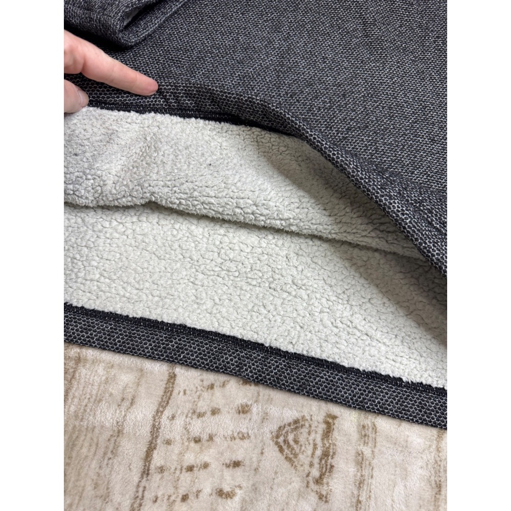 Orvis Shearling Pullover Sweater Large Quarter Zip - image 6